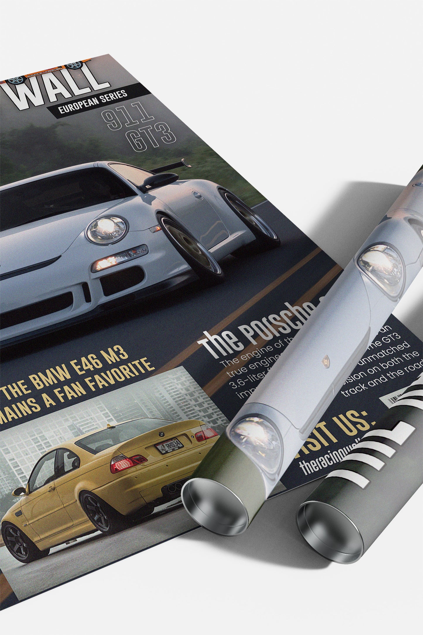 Porsche GT3 Magazine Cover Poster (12x18)
